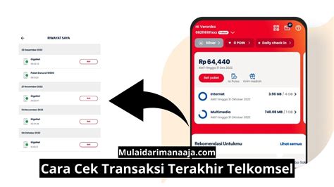 cek transaksi terakhir telkomsel.